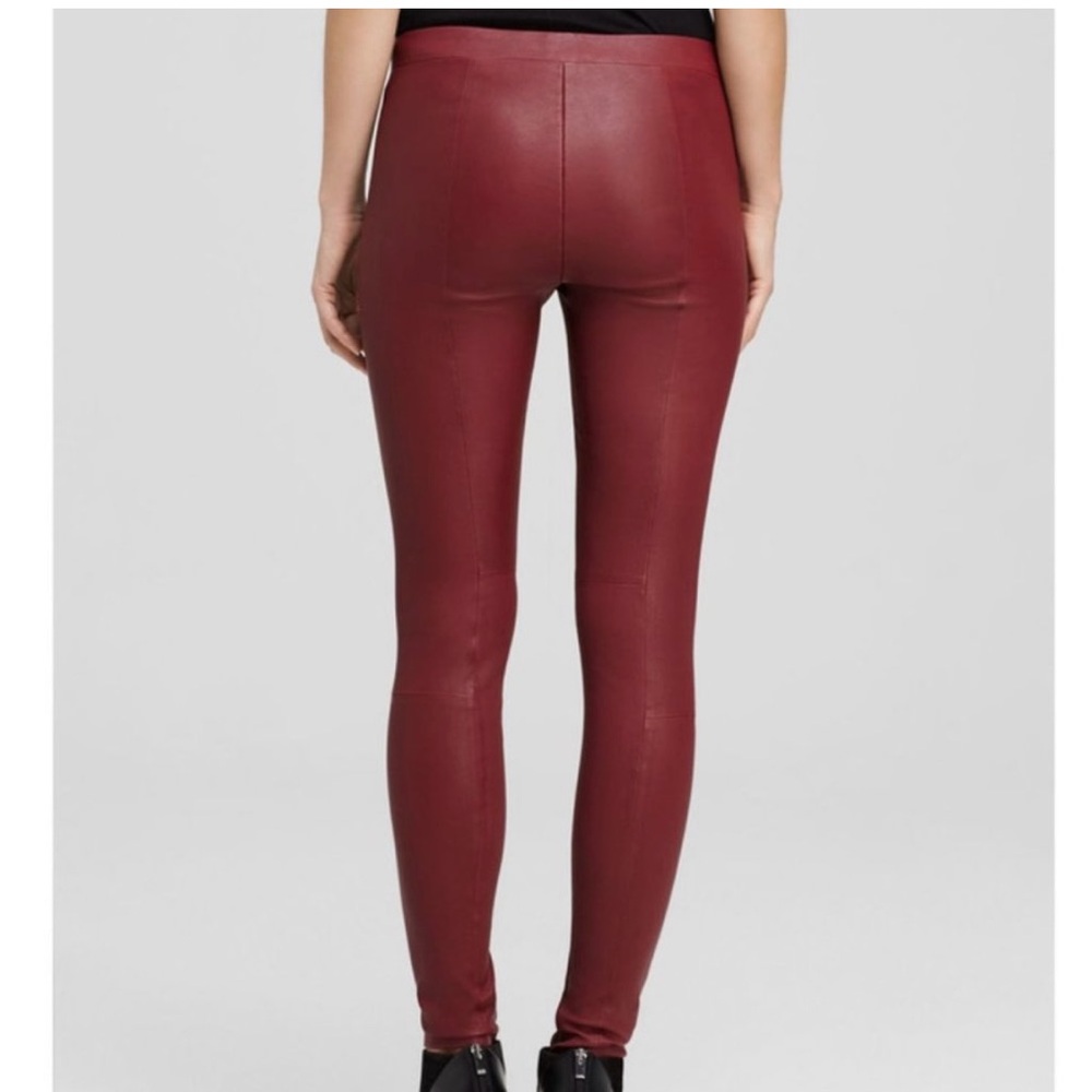 Vince leather lambskin leggings pants
